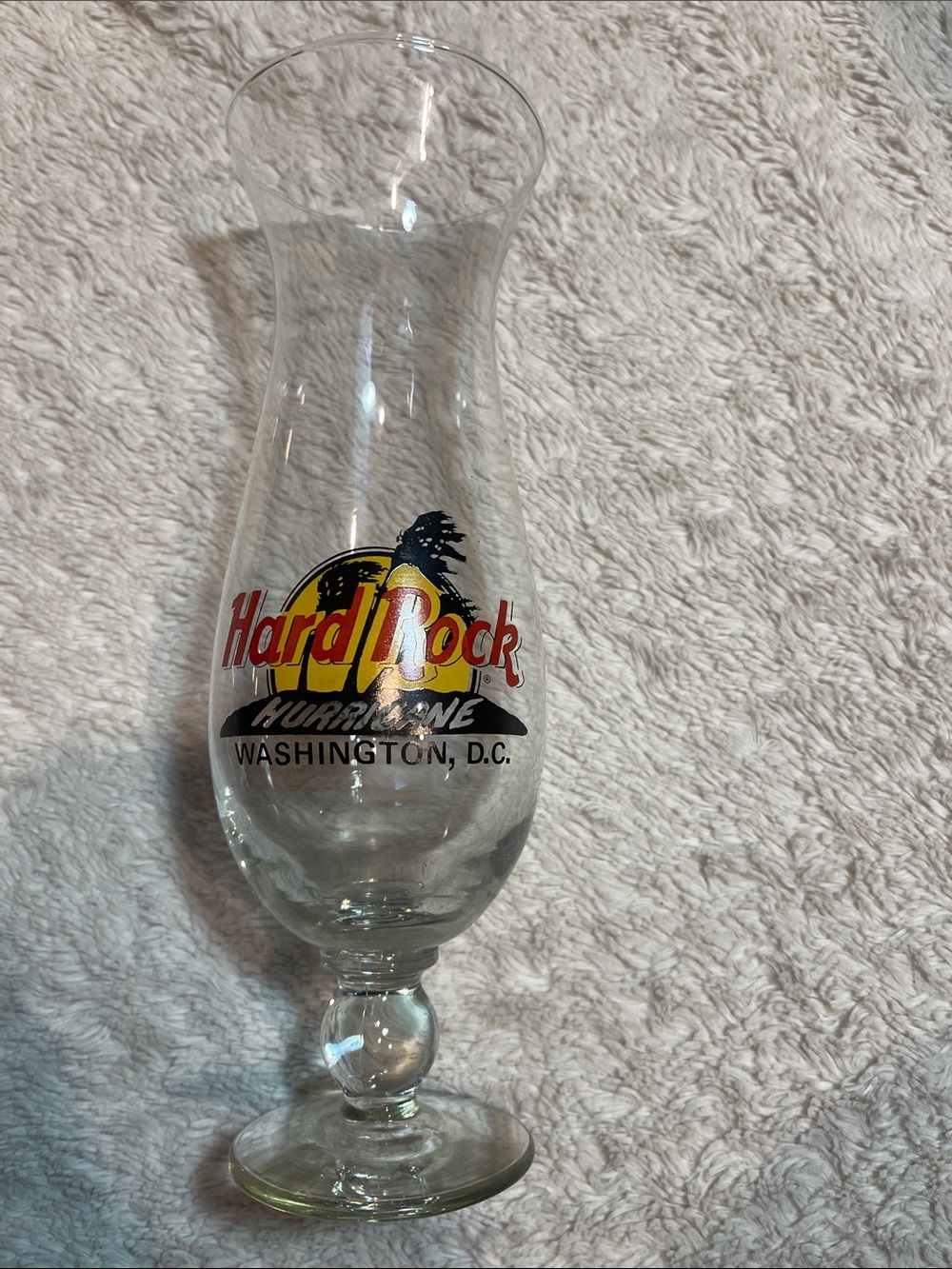 Hard Rock Washington D.C. Hurricane Glass - Clear
